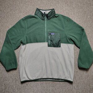 PATAGONIA Fleece Pullover Men 2XL Microdini 1/2 Zip Lightweight Outdoor